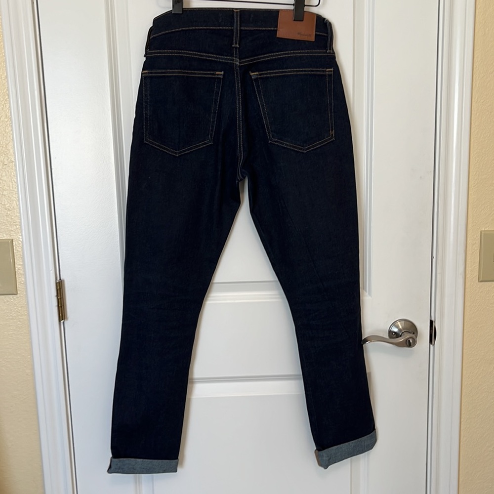 Madewell Men's Skinny Jeans in Dark Blue Rinse Wash Size 30 x 30